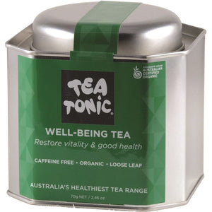 Tea Tonic Organic Well-Being Tea Tin 70g
