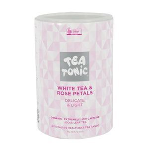 Tea Tonic Organic White Tea & Rose Petals Tea Tube 75g