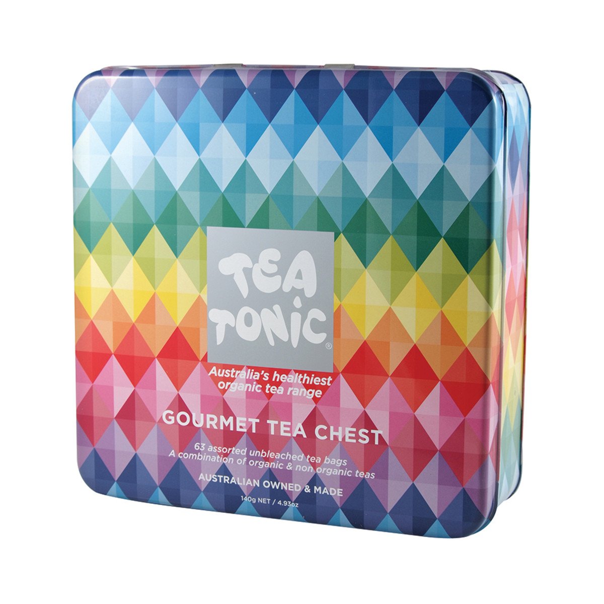Tea Tonic Tin Tea Chest Deluxe x 63 Tea Bags