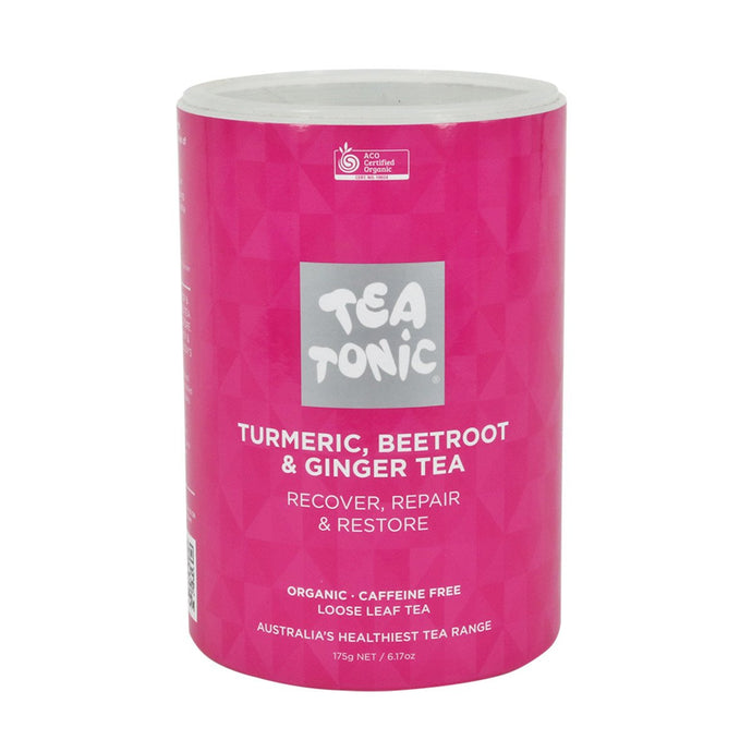 Tea Tonic Turmeric Beetroot And Ginger Tea Tube 175g