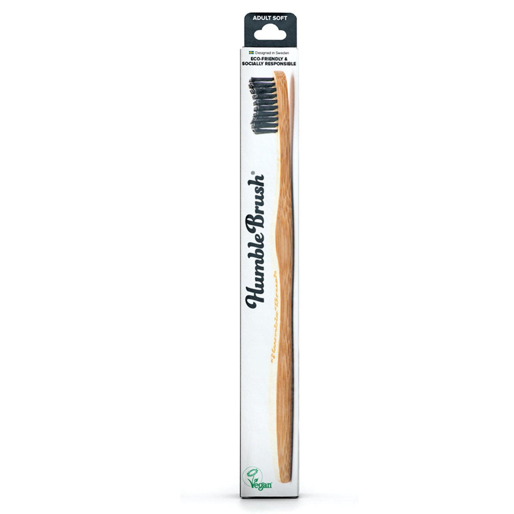 The Humble Co Toothbrush Bamboo Adult Soft Black