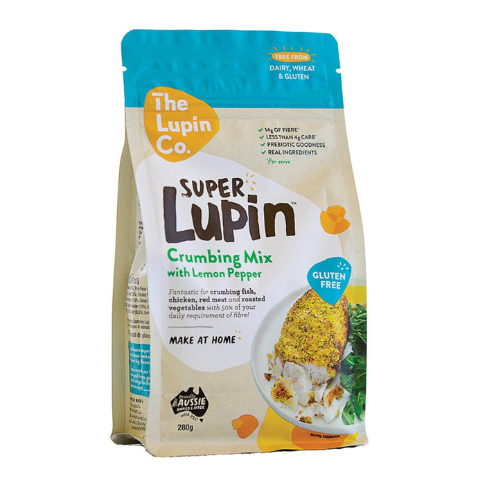 The Lupin Co Super Lupin Crumbing Mix With Lemon Pepper 280g