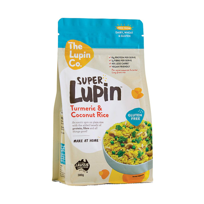 The Lupin Co Super Lupin Turmeric And Coconut Rice 300g