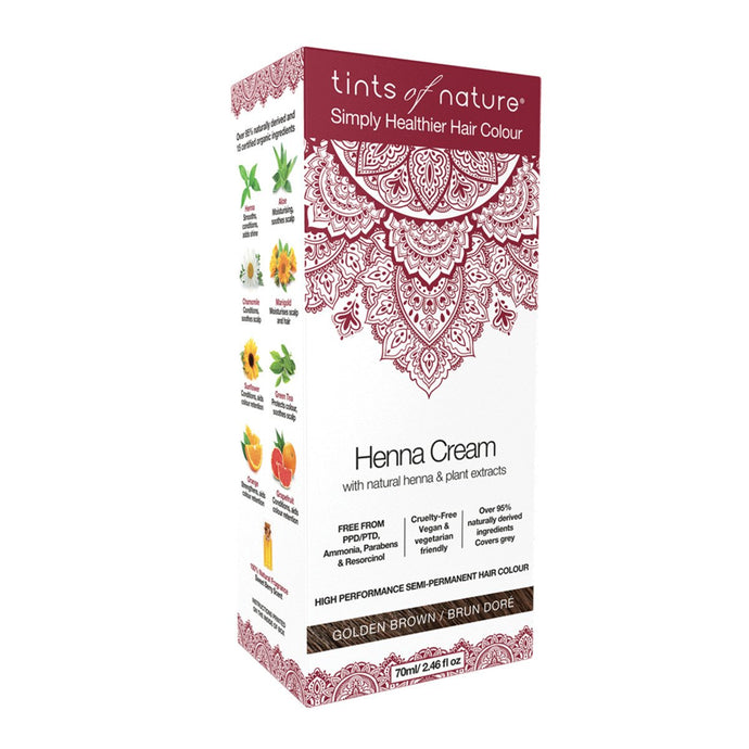 Tints Of Nature Henna Cream Golden Brown 70ml