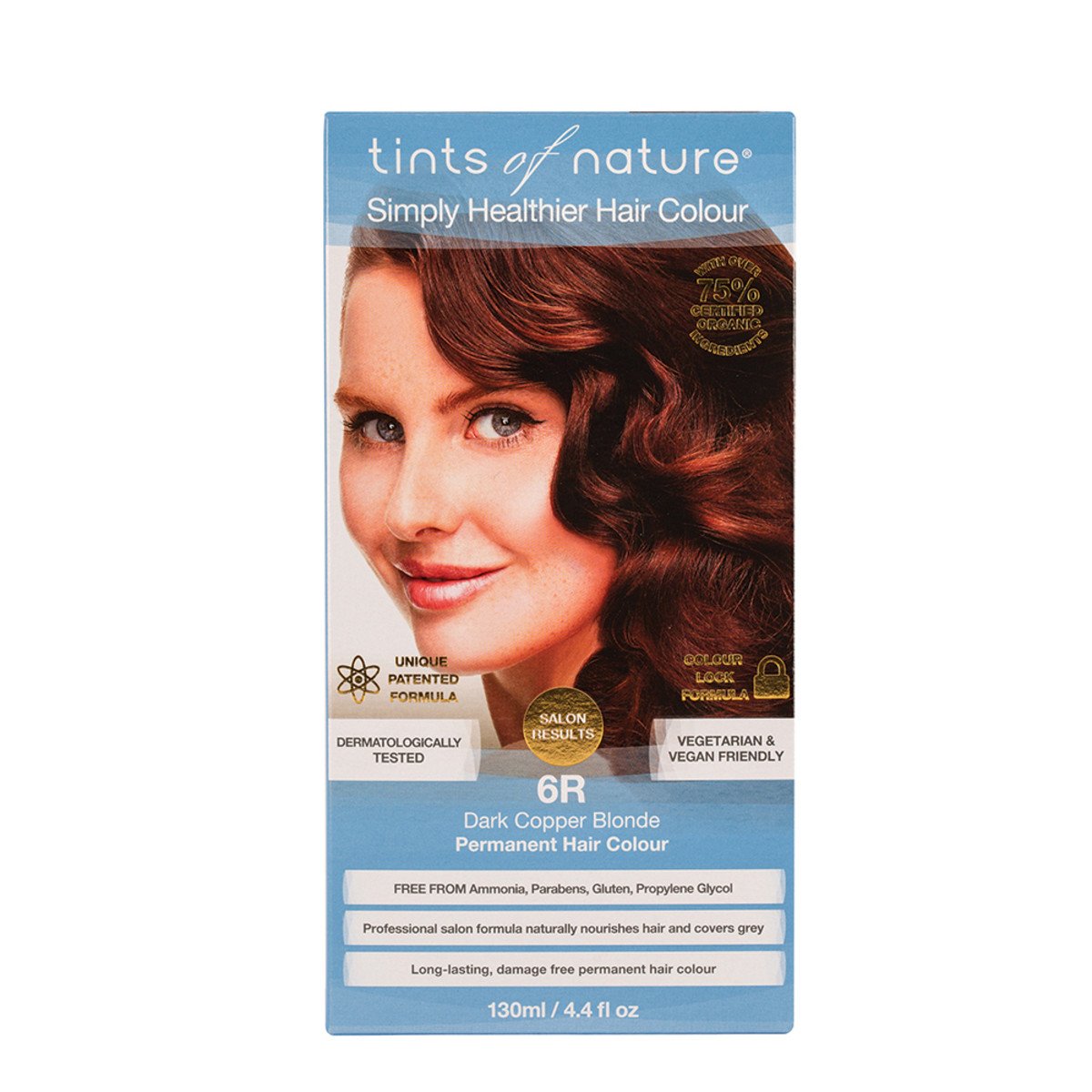 Tints Of Nature Permanent Hair Colour Dark Copper Blonde 6R
