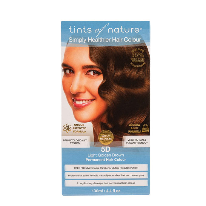 Tints Of Nature Permanent Hair Colour Light Golden Brown 5D