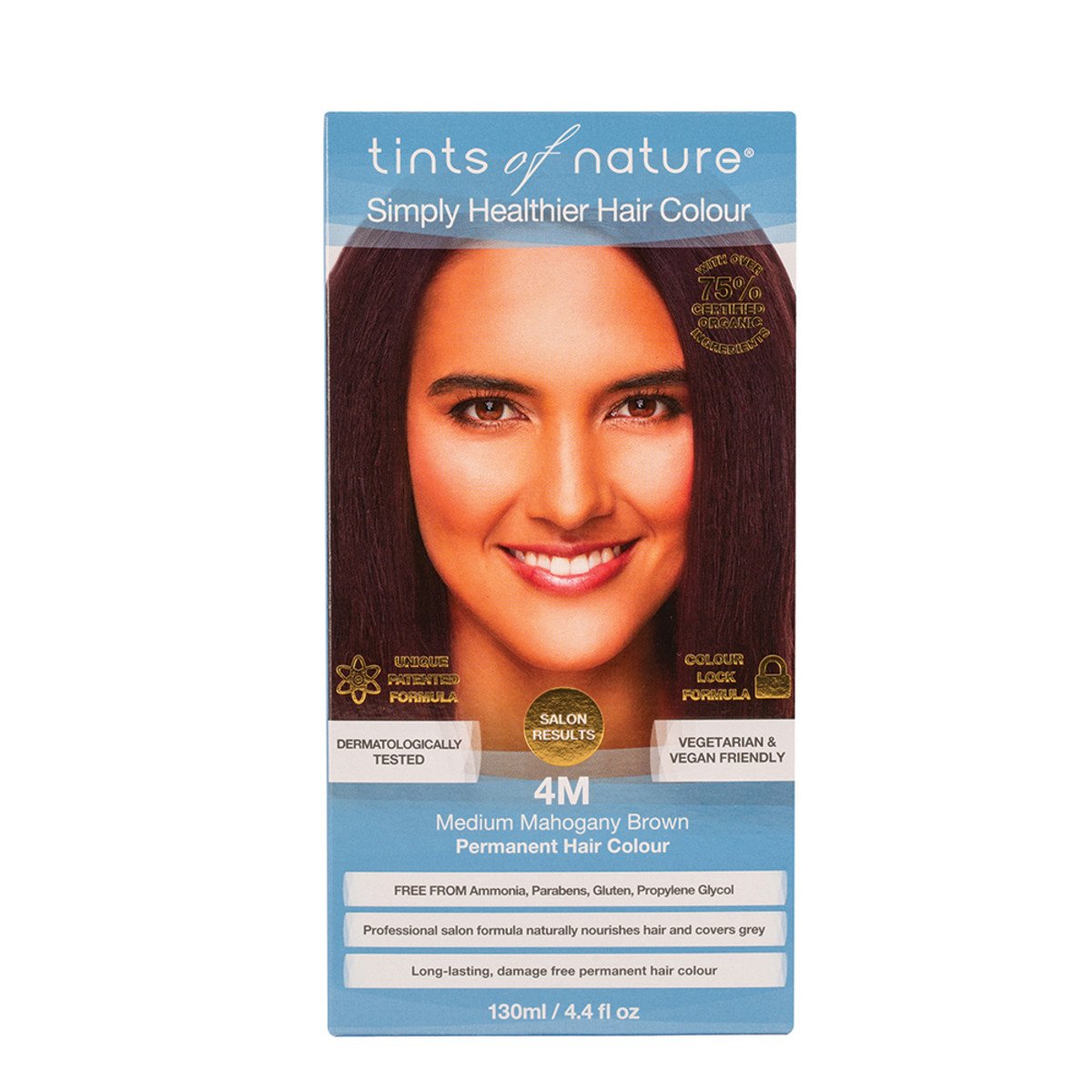 Tints Of Nature Permanent Hair Colour Medium Mahogany Brown 4M