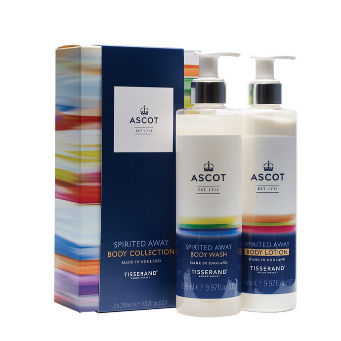 Tisserand Ascot Spirited Away Body Collection (Body Wash & Lotion) 295ml x 2 Pack