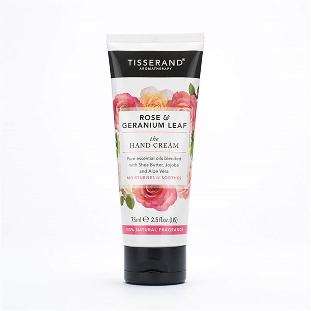 Tisserand Hand Cream Rose & Geranium Leaf 75ml