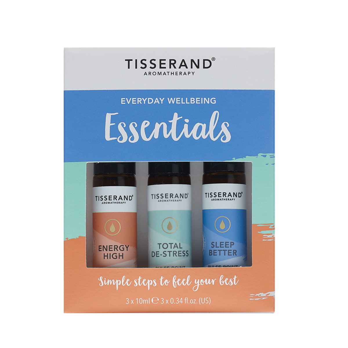 Tisserand Roller Ball Essentials Kit 10ml x 3 Pack