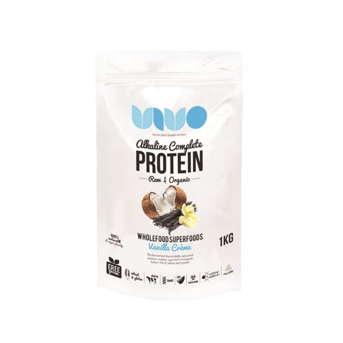 Vivo Organic & Raw Alkaline Complete Protein Vanilla Creme 1Kg