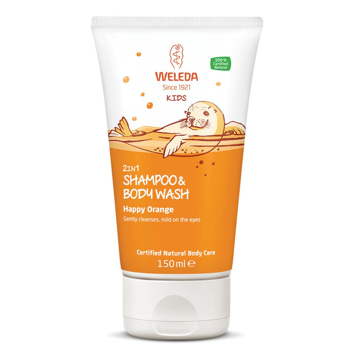 Weleda Kids 2 In 1 Shampoo And Body Wash Happy Orange 150ml