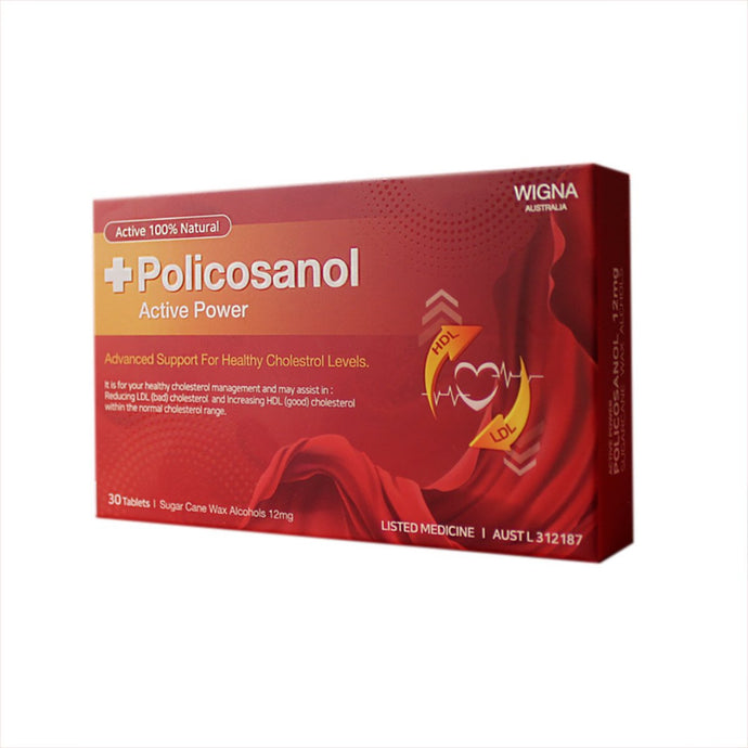 Wigna Policosanol Active Power 12Mg 30 Tablets