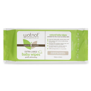 Wotnot Extra-Large Baby Wipes x 70 Pack (Soft Pack)
