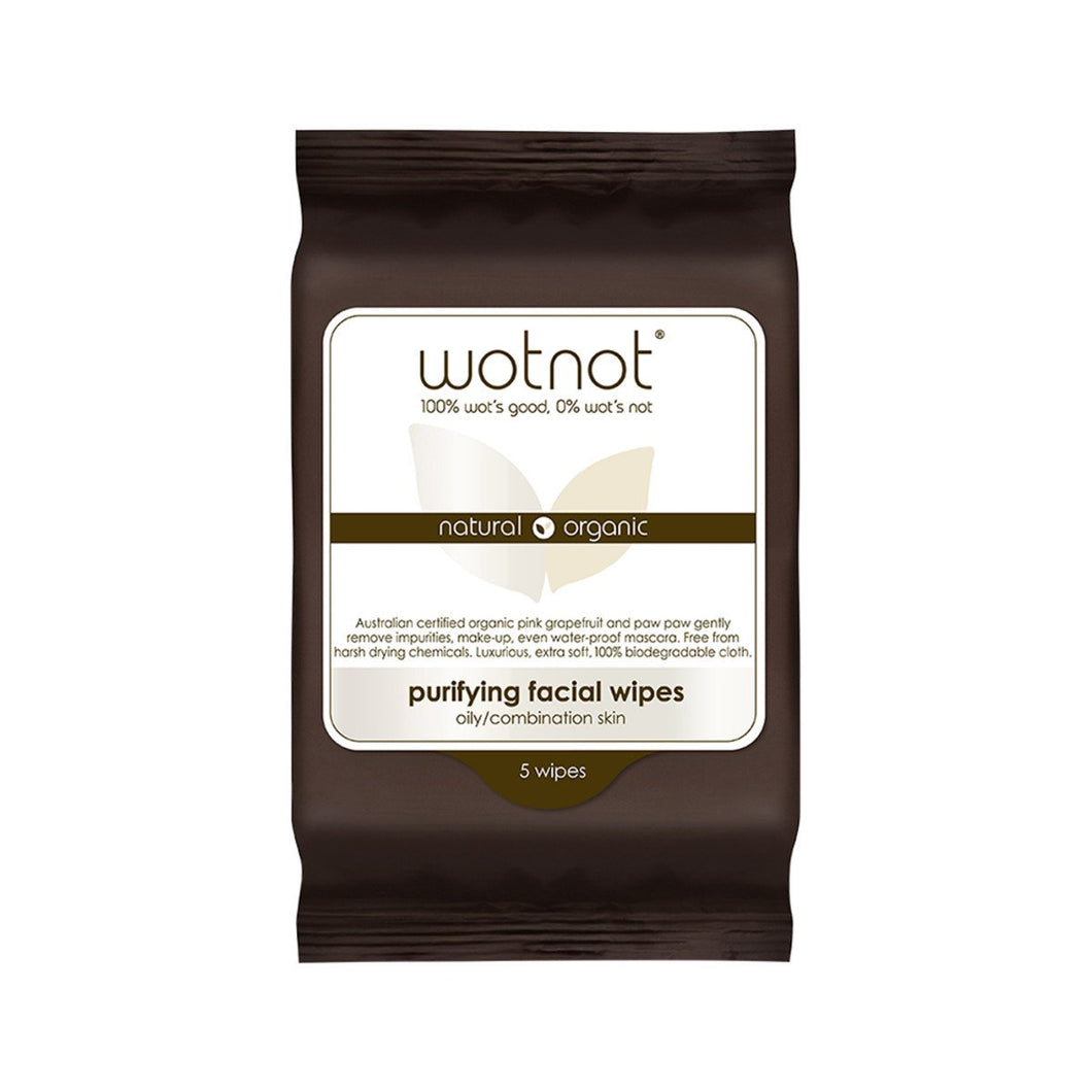 Wotnot Facial Wipes Purifyingx 5 Pack