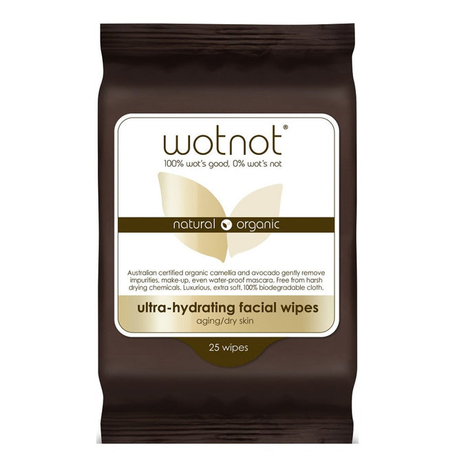 Wotnot Facial Wipes Ultra Hydrating x 25 Pack (Soft Pack)